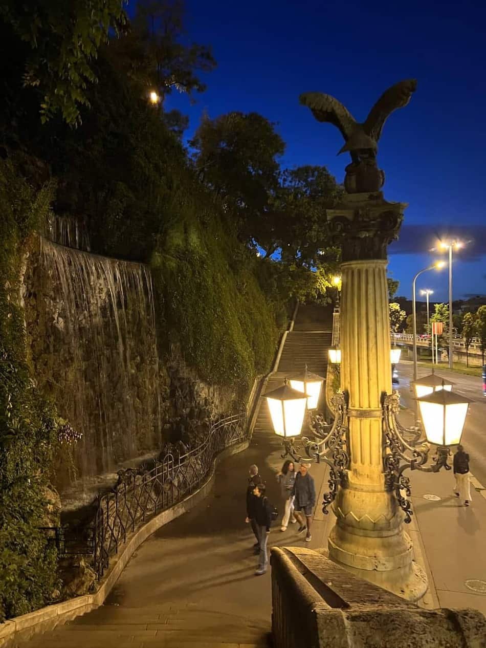 Staircase to the monument of St. Gellert