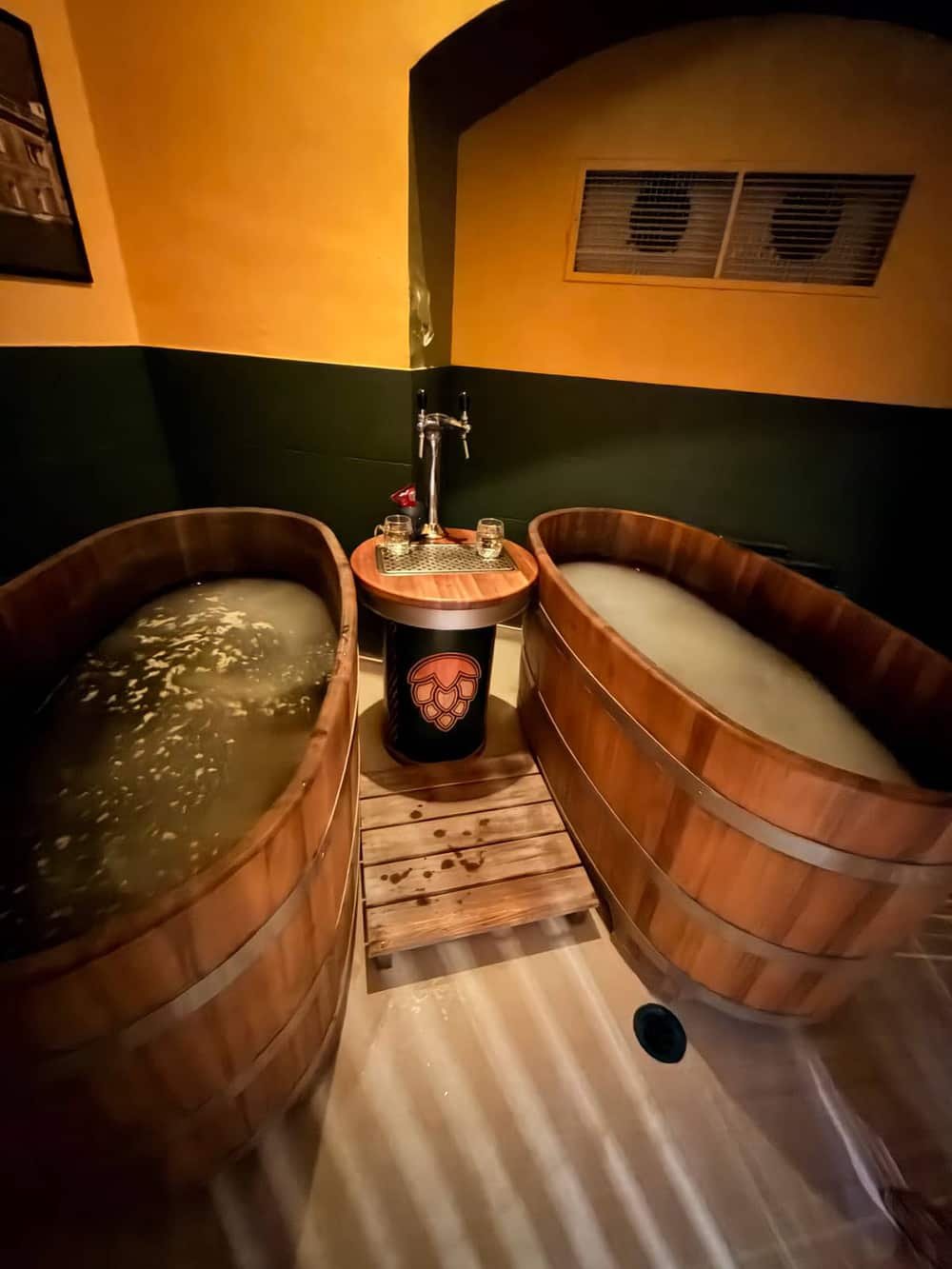 Thermal Beer Spa Budapest inside Lukács Bath